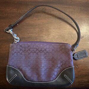 Coach Wristlet (Purple & Brown)